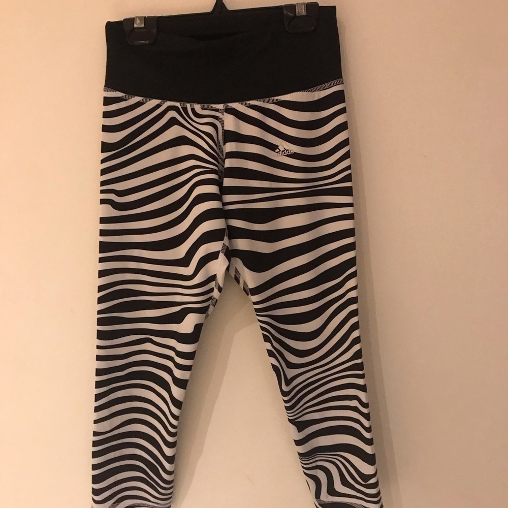 Adidas Zebra Print Leggings nwot​​​​